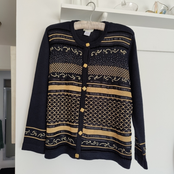 Hand Embroidered | vintage 90s | Susan Bristol | cardigan π€π - Picture 1 of 16